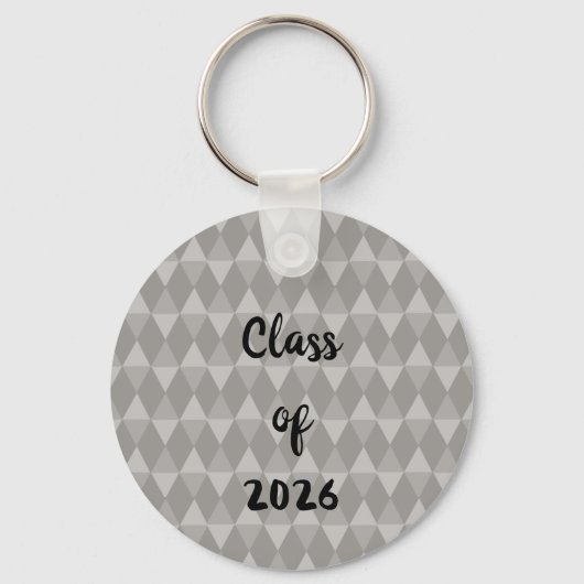 Gray Diamond Pattern キーホルダー (裏面)