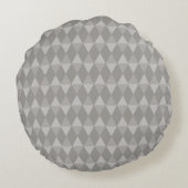 Gray Diamond Pattern ラウンドクッション (裏面)