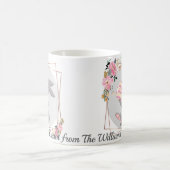 Gray Easter Bunny Personalized Mug コーヒーマグカップ (中央)