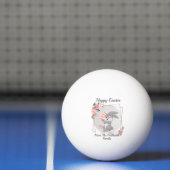 Gray Easter Bunny Personalized Ping Pong Ball 卓球ボール (ネット)
