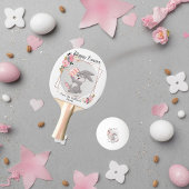 Gray Easter Bunny Personalized Ping Pong Ball 卓球ボール