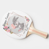 Gray Easter Bunny Personalized Ping Pong Paddle 卓球ラケット (横)
