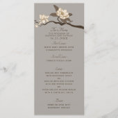 Gray Elegant Vintage Magnolia Wedding メニュー (正面)