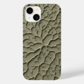 Gray Embossed Organic Texture iPhone Case Case-Mate iPhoneケース (裏面)