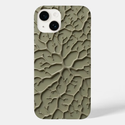 Gray Embossed Organic Texture iPhone Case Case-Mate iPhoneケース (裏面)