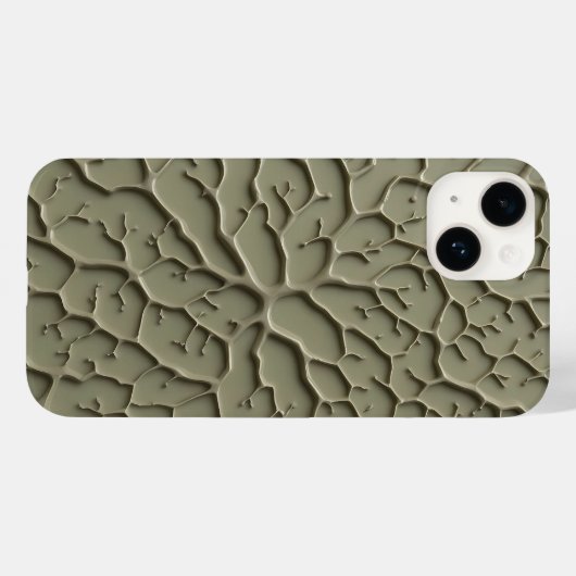 Gray Embossed Organic Texture iPhone Case Case-Mate iPhoneケース (裏面 (横))