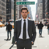 Gray Faux Leather   ネクタイ