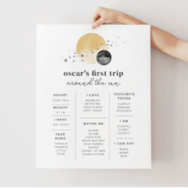 Gray First Trip のまわりに The Sun Milestone Poster ポスター