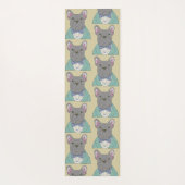 Gray French Bulldog ヨガマット (裏面)