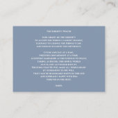 Gray Funeral Memorial Service Prayer Card  名刺 (裏面)