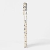 Gray Gold Mandala Pattern iPhoneケース (左側面)