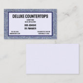 Gray Granite背景フレームのカウンタートップデザイン 名刺 (正面/裏面)