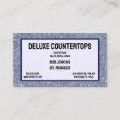 Gray Granite背景フレームのカウンタートップデザイン 名刺 (正面)