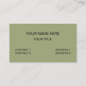 Gray Green Stripes 名刺 (裏面)