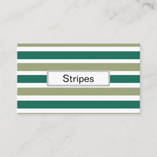 Gray Green Stripes 名刺 (正面)