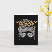 Gray Hair Don’t Care Messy Bun  カード (黄色い花)