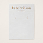 Gray Linen (image) Earring Display Card (正面)