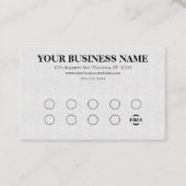 Gray Linen Look Generic Rewards 名刺 (正面)