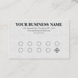 Gray Linen Look Generic Rewards 名刺