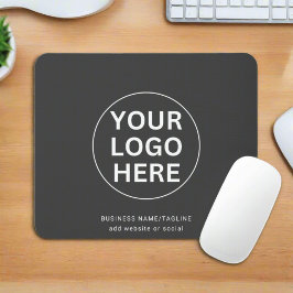 Gray Logo l Business Company企業のブランディング マウスパッド