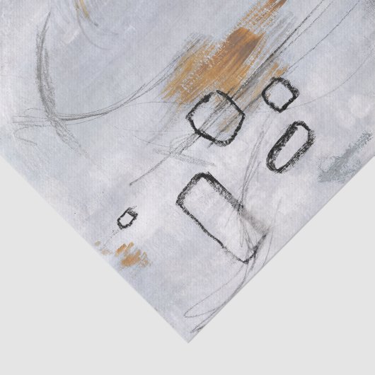 Gray Minimalist Abstract Decoupage Tissue Paper 薄葉紙 (詳細)