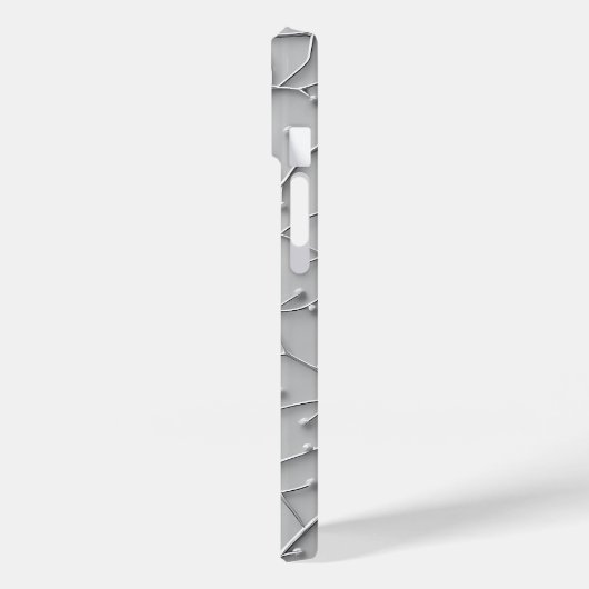 Gray Organic Pattern iPhone Case Minimal Style Case-Mate iPhoneケース (裏面 / 左)