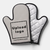 Gray Oven Mittのビジネス名とロゴ 鍋つかみ (正面/裏面)