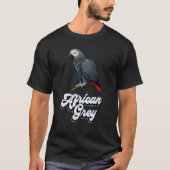 Gray Parrot Bird  Parrots Parrot African Grey  1 Tシャツ (正面)