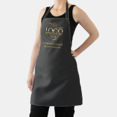 Gray Personalized Apron with Logo Custom Uniform エプロン (インサイチュ)
