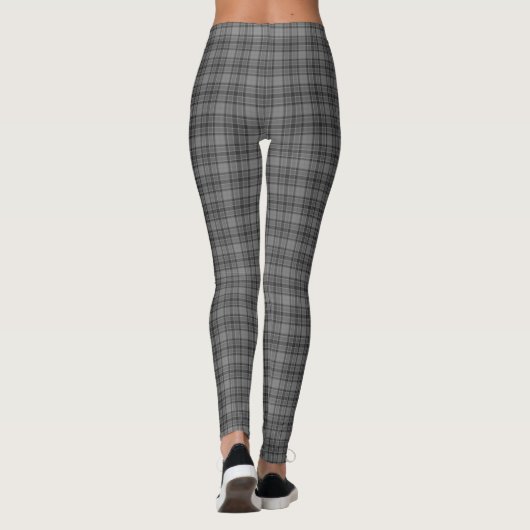 Gray Plaid Tartan Leggings レギンス (裏面)