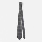 Gray Plaid Tartan Neck Tie ネクタイ (正面)