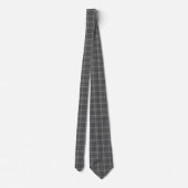 Gray Plaid Tartan Neck Tie ネクタイ (裏面)