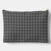 Gray Plaid Tartan Pattern アクセサリーポーチ (裏面)
