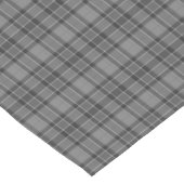 Gray Plaid Tartan Table Runner ショートテーブルランナー (コーナー)