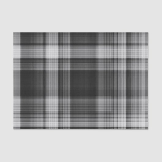 Gray Plaid Tissue Paper 薄葉紙 (正面)