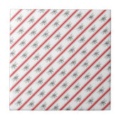 Gray Plane Red Lines Airplanes Pilot Plane タイル (正面)