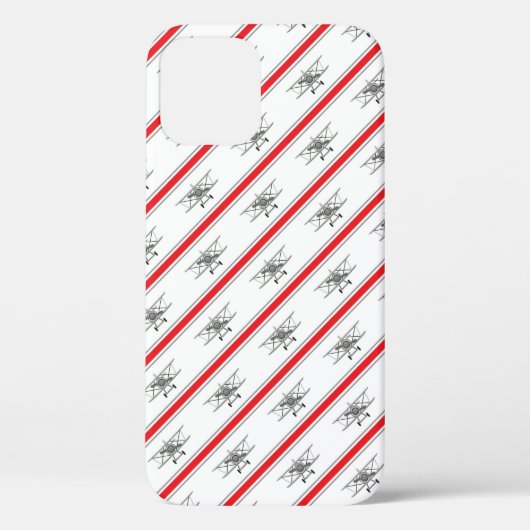 Gray Plane Red Lines Airplanes Pilot Plane Case-Mate iPhoneケース (裏面)