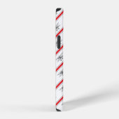 Gray Plane Red Lines Airplanes Pilot Plane iPhoneケース (右側面)