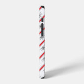 Gray Plane Red Lines Airplanes Pilot Plane iPhoneケース (左側面)