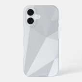Gray Polygon Geometric Minimal iPhone 16ケース (裏面)