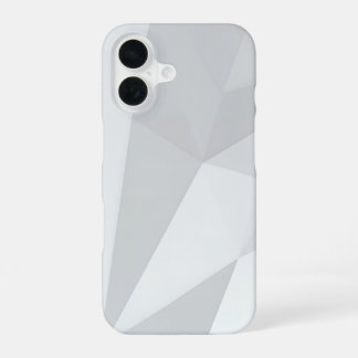 Gray Polygon Geometric Minimal iPhone 16ケース