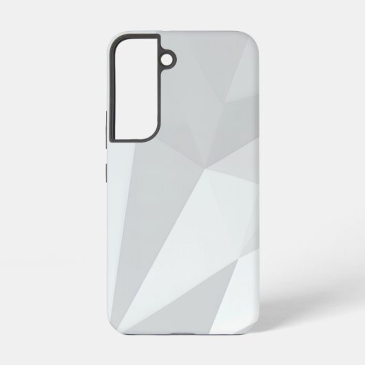 Gray Polygon Geometric Minimal Samsung Galaxyケース (裏面)