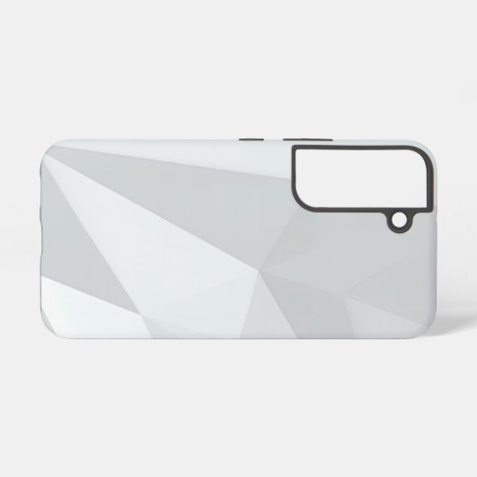 Gray Polygon Geometric Minimal Samsung Galaxyケース (裏面横)