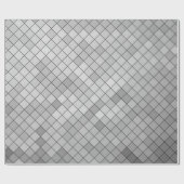 Gray polygonal illustration, which consist of tria ラッピングペーパー (フラット)