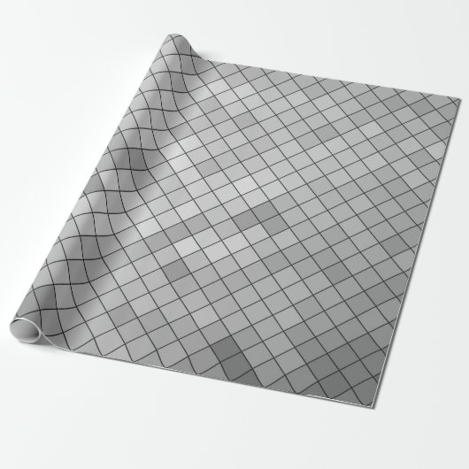 Gray polygonal illustration, which consist of tria ラッピングペーパー (アンロールド)