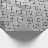 Gray polygonal illustration, which consist of tria ラッピングペーパー (角)