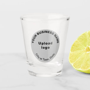 Gray Round Business Brandオンショットグラス ショットグラス