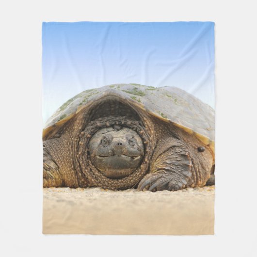 GRAY SAND TURTLE フリースブランケット (正面)