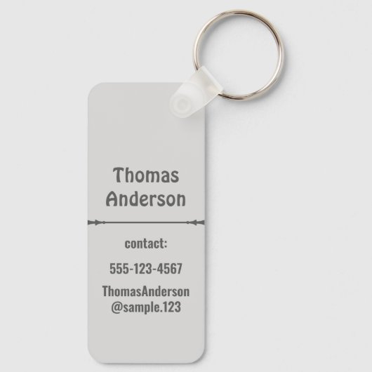 Gray Shades Color Blocks キーホルダー (裏面)