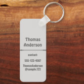 Gray Shades Color Blocks キーホルダー (裏面)